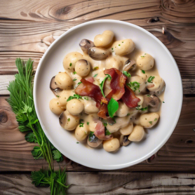 Gnocchis Polonais aux Champignons Forestiers et Lardons Croustillants