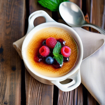 Crème Brûlée Russe à la Vodka et Miel