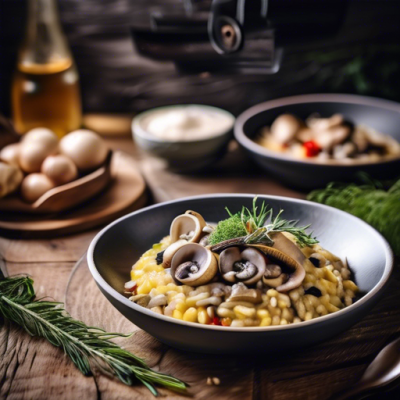 Risotto Végan aux Champignons et Épices Portugaises