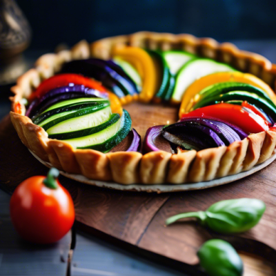 Tarte Fine Printanière aux Légumes du Maroc