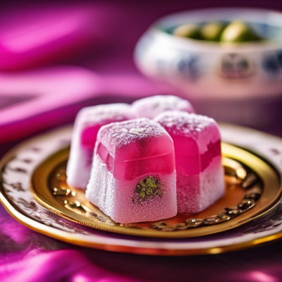 Lokum à la Rose et aux Pistaches (Loukoums Turcs)