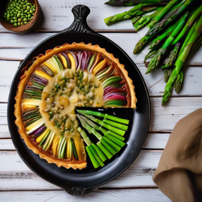 Tarte Tatin Salée Printanière au Chèvre et Légumes Caramélisés