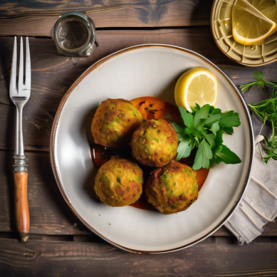 Boulettes Végétales Tunisiennes au Cumin et Citron
