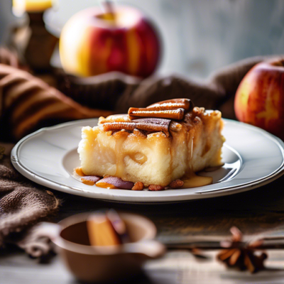 Gâteau de Riz Danois aux Pommes Caramélisées