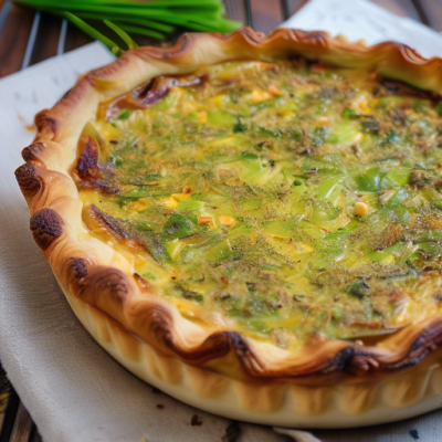 Quiche Libanaise aux Poireaux Croustillants