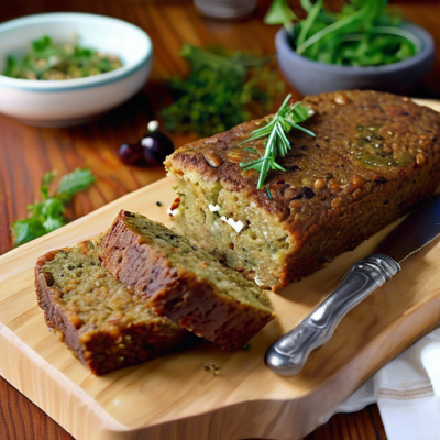 Cake Salé aux Lentilles à la Grecque