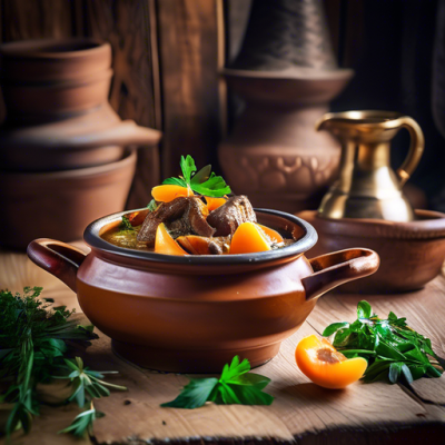 Tajine Royal aux Abricots et Amandes