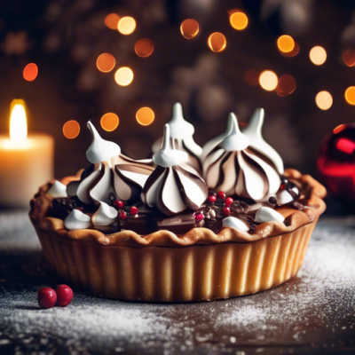 Tarte Chocolat-Meringue à la Polonaise de Noël