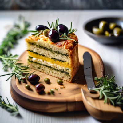 Cake Salé Tunisien aux Olives et Feta