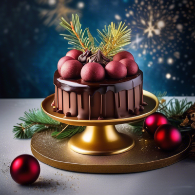 Layer Cake aux Truffes Chocolatées de Noël