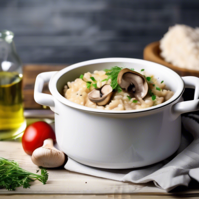 Risotto Espagnol aux Champignons et Safran