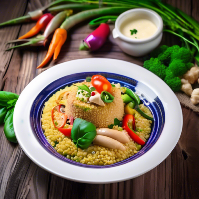 Couscous Vietnamien à la Crème d'Harissa