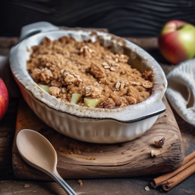 Crumble Suédois aux Pommes Caramélisées à la Cardamome