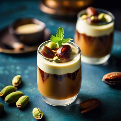 Panna Cotta Caramel aux Épices Marocaines