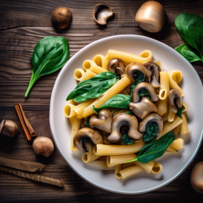 One Pot Pasta à la Turque aux Champignons et Épinards