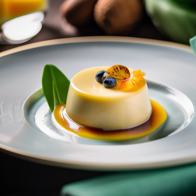 Bavarois Fusion Pandan-Coco à l'Indonésienne