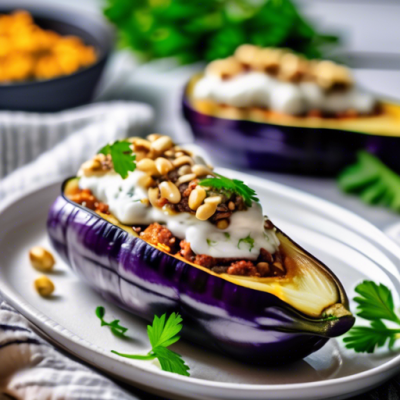 Aubergines Farcies à la Perle du Moyen-Orient