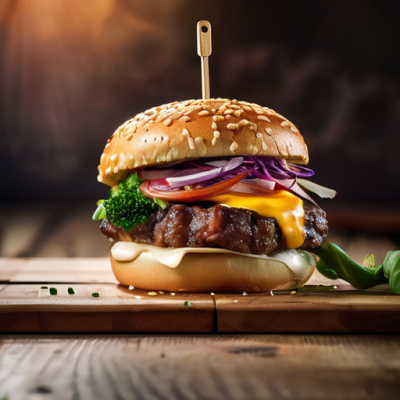 Burger Coréen Croustillant au Kimchi