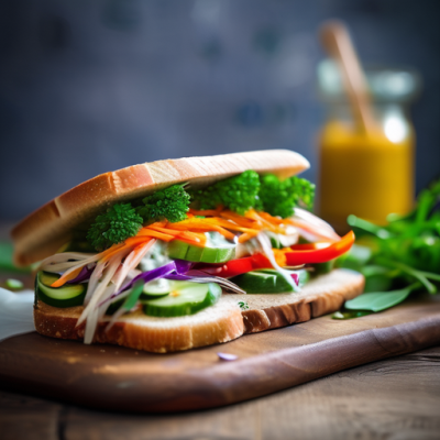 Sandwich Thaï Croustillant au Poulet Satay