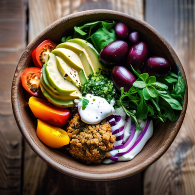 Buddha Bowl Méditerranéen à la Grecque