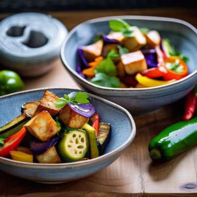 Tofu Croustillant à la Turque aux Légumes de Saison