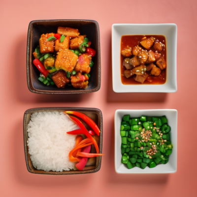 Bokkeumbap Coréen Épicé aux Légumes Croquants