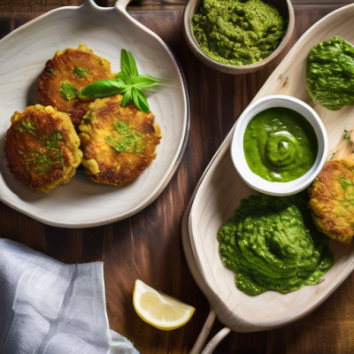 Falafels Libanais au Pesto de Menthe et Pistaches