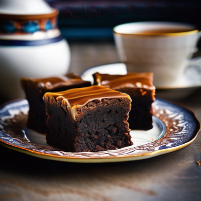 Brownies au Caramel Salé et Épices du Moyen-Orient