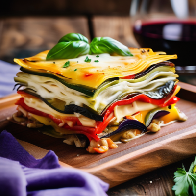 Lasagnes de Légumes Rôtis à la Truffe