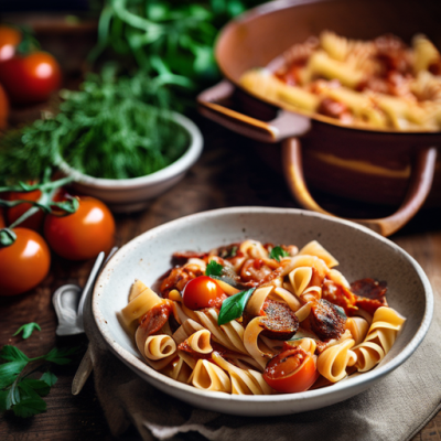 One Pot Pasta Portugais au Chorizo et Haricots Blancs