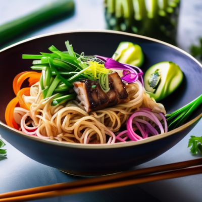 Bo Bun Fusion Croustillant à la Mangue et Cacahuètes