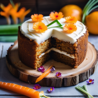 Carrot Cake Asiatique au Gingembre et Citronnelle