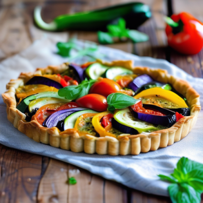 Tarte Fine aux Légumes Marocaine