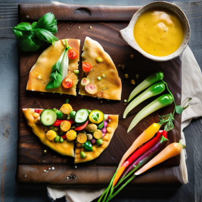 Socca Libanaise Estivale avec Lemon Curd Épicé