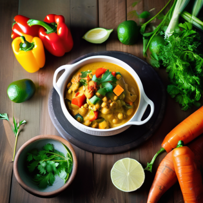 Curry Thaï Fusion aux Lentilles Corail et Légumes Croquants