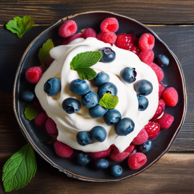 Pavlova Suédoise aux Baies Nordiques et Pistaches