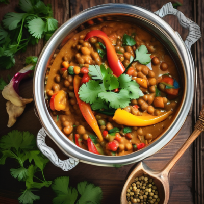 Cari Végan Royal aux Lentilles et Légumes du Dimanche