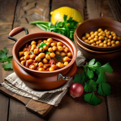 Tajine de Pois Chiches à l'Algérienne d'Automne