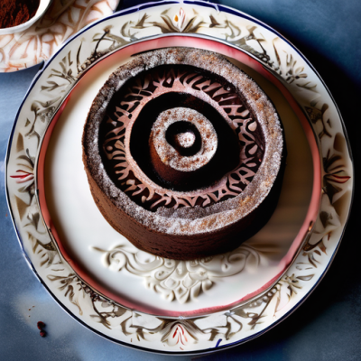 Gâteau Roulé Marocain aux Épices et Chocolat