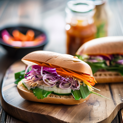 Sandwich Cambodgien Aigre-Doux au Porc Laqué