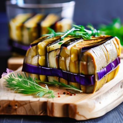 Terrine Fondante de Pois Chiches aux Aubergines Grillées