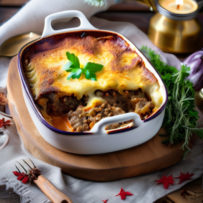 Moussaka d'Automne Fusion aux Saveurs Orientales