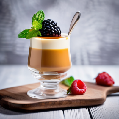 Panna Cotta Russe au Caramel et Baies de Sibérie