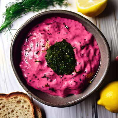 Tarama Végan aux Lentilles Corail et Betterave