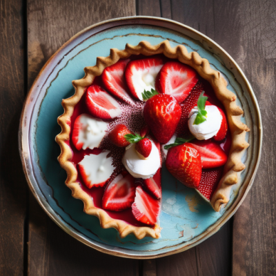 Tarte aux Fraises Végane Fusion Asiatique