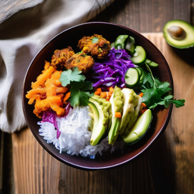 Buddha Bowl Hivernal aux Pakoras Crémeux