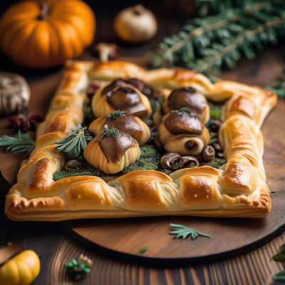 Feuilletés Forestiers d'Automne aux Champignons et Châtaignes