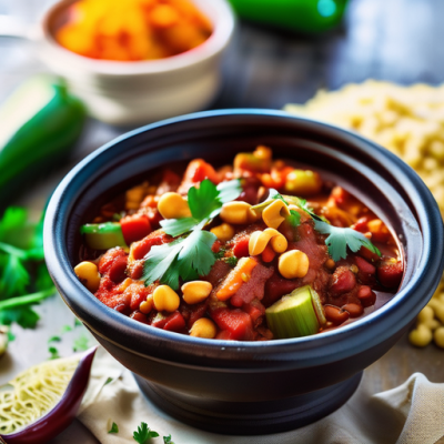 Chili Marocain de Légumes à la Harissa