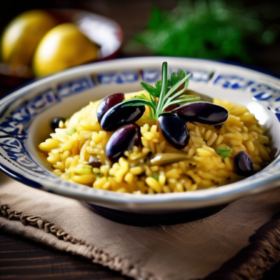 Risotto Marocain au Safran et Citron Confit