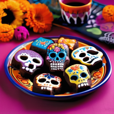 Brownies Calaveras - Délice Chocolaté pour Halloween à la Mexicaine